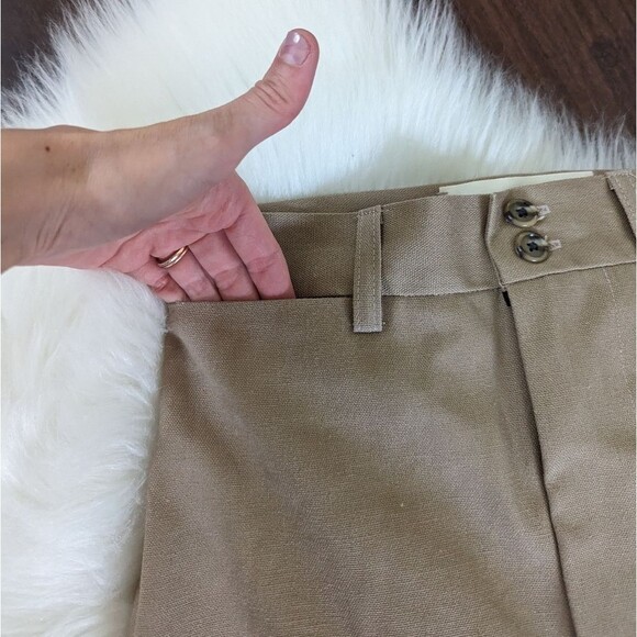 Hackwith Design House Sustain Tailored Barrel Leg Trouser khaki brown 2 - Picture 8 of 11